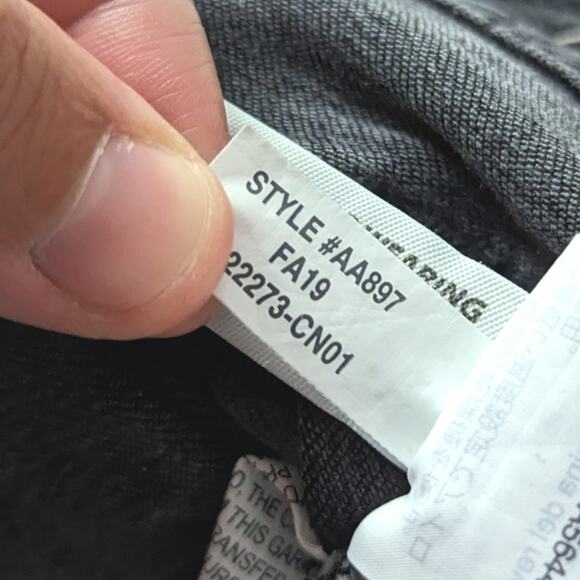 Madewell Jeans Women's Size 23 Cali Demi Boot Gray Button Fly - Picture 9 of 9